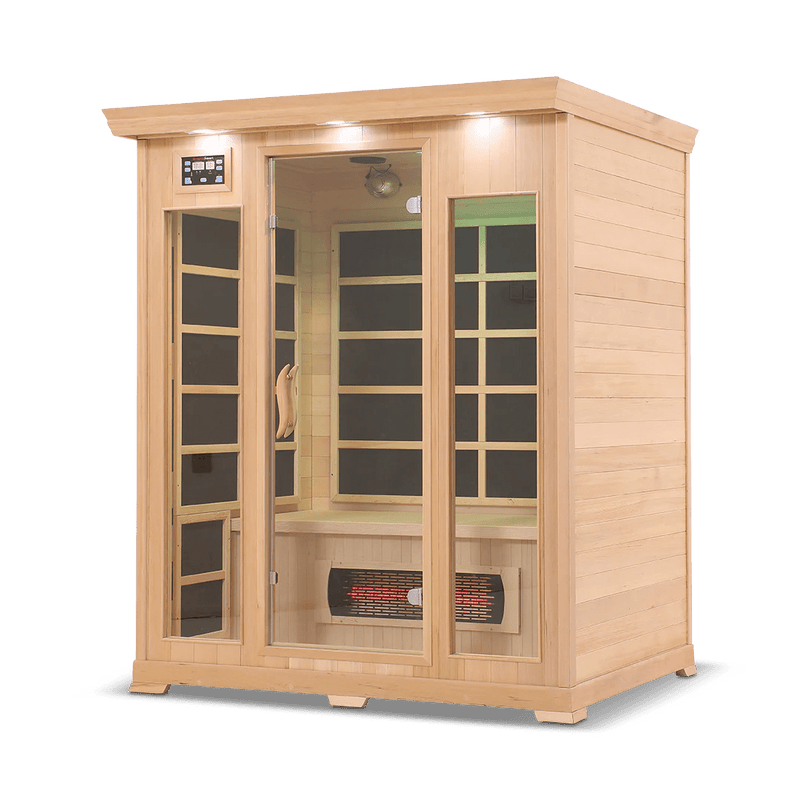 HealthSmart 3 Person Full Spectrum Infrared Sauna-Infrared Saunas-HealthSmart