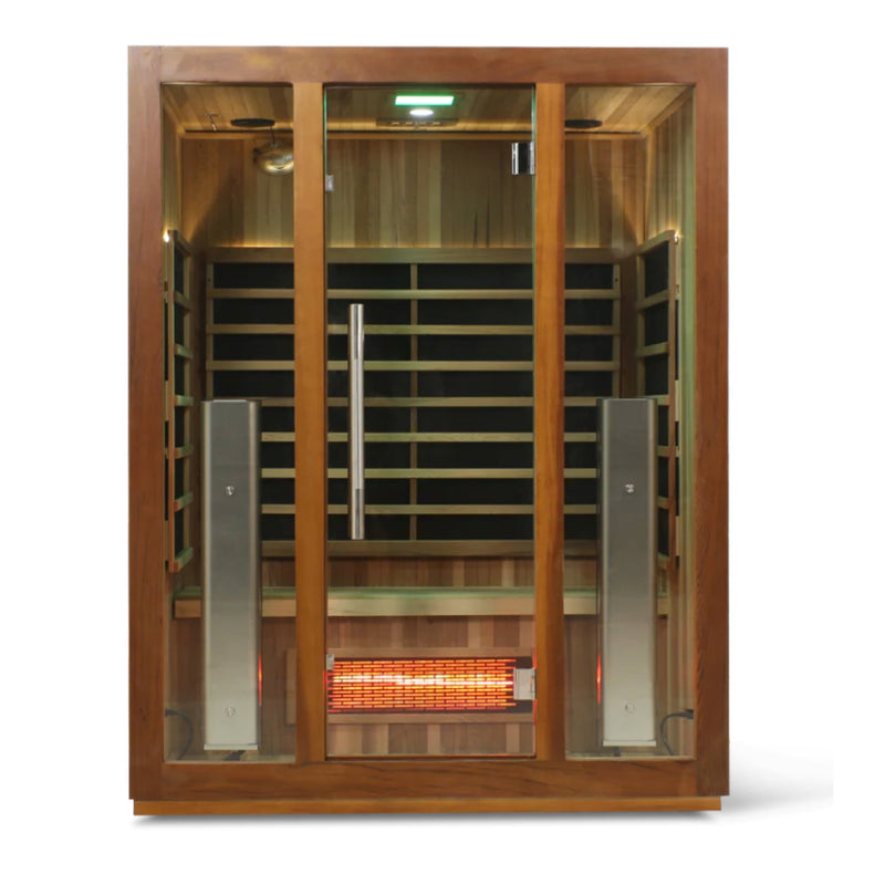 HealthSmart 3 Person Full Spectrum "Smart" WIFI Infrared Sauna - Infrared Saunas - HealthSmart