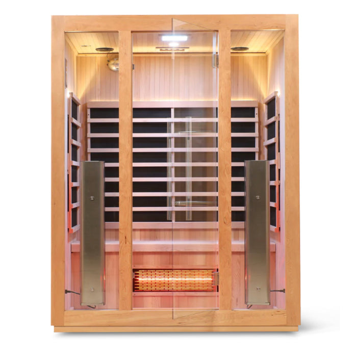 HealthSmart 3 Person Full Spectrum "Smart" WIFI Infrared Sauna - Infrared Saunas - HealthSmart