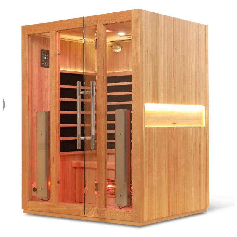 HealthSmart 3 Person Full Spectrum "Smart" WIFI Infrared Sauna - Infrared Saunas - HealthSmart