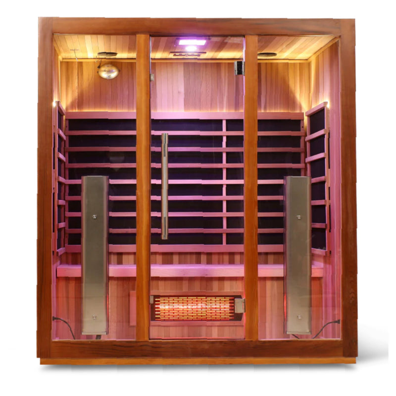 HealthSmart 4 Person Full Spectrum "Smart" WIFI Infrared Sauna - Infrared Saunas - HealthSmart