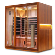 HealthSmart 4 Person Full Spectrum "Smart" WIFI Infrared Sauna - Infrared Saunas - HealthSmart