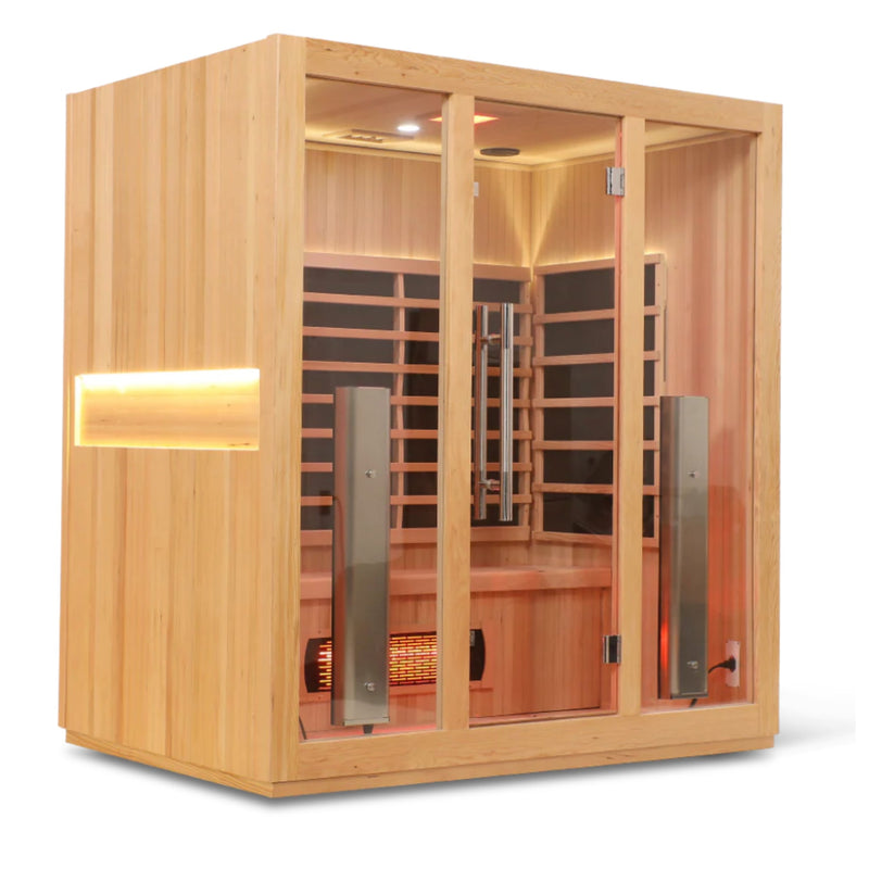 HealthSmart 4 Person Full Spectrum "Smart" WIFI Infrared Sauna - Infrared Saunas - HealthSmart