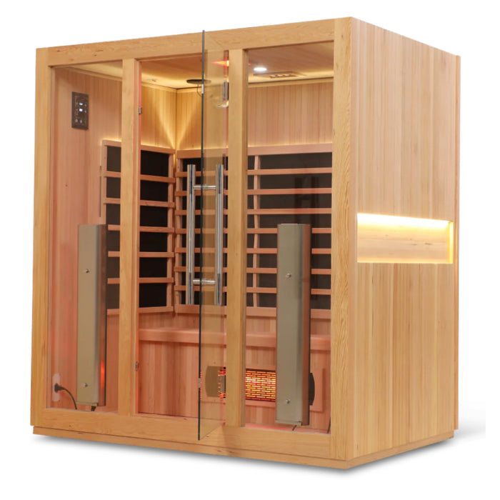 HealthSmart 4 Person Full Spectrum "Smart" WIFI Infrared Sauna - Infrared Saunas - HealthSmart