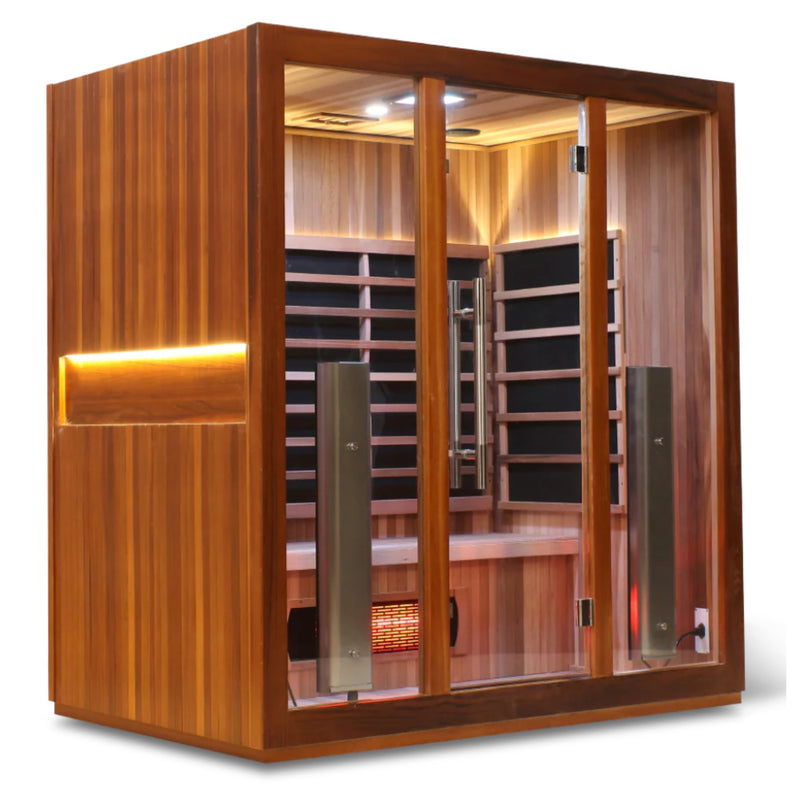 HealthSmart 4 Person Full Spectrum "Smart" WIFI Infrared Sauna - Infrared Saunas - HealthSmart