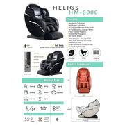 Helios HM8000 Massage Chair - Massage Chair - Helios
