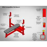 Legend Fitness Competition Flat Bench Press (3906) - Benches - Legend Fitness