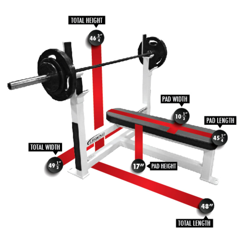 Legend Fitness Olympic Flat Bench (3105) - Benches - Legend Fitness