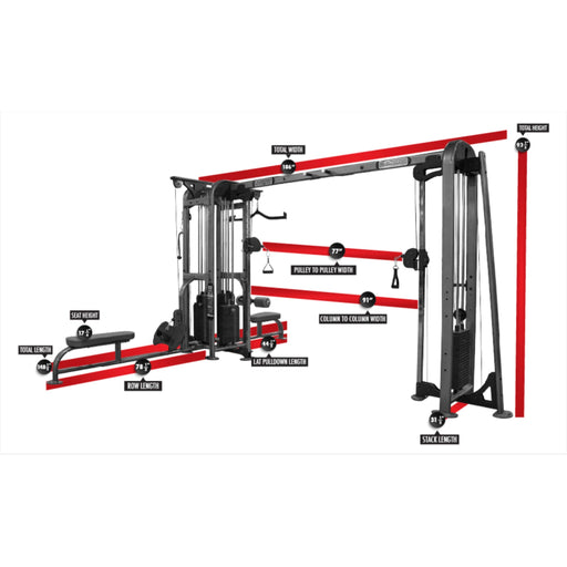 Legend Fitness SelectEDGE Five Stack Jungle (1135/1135 - DP) - Strength Machines - Legend Fitness
