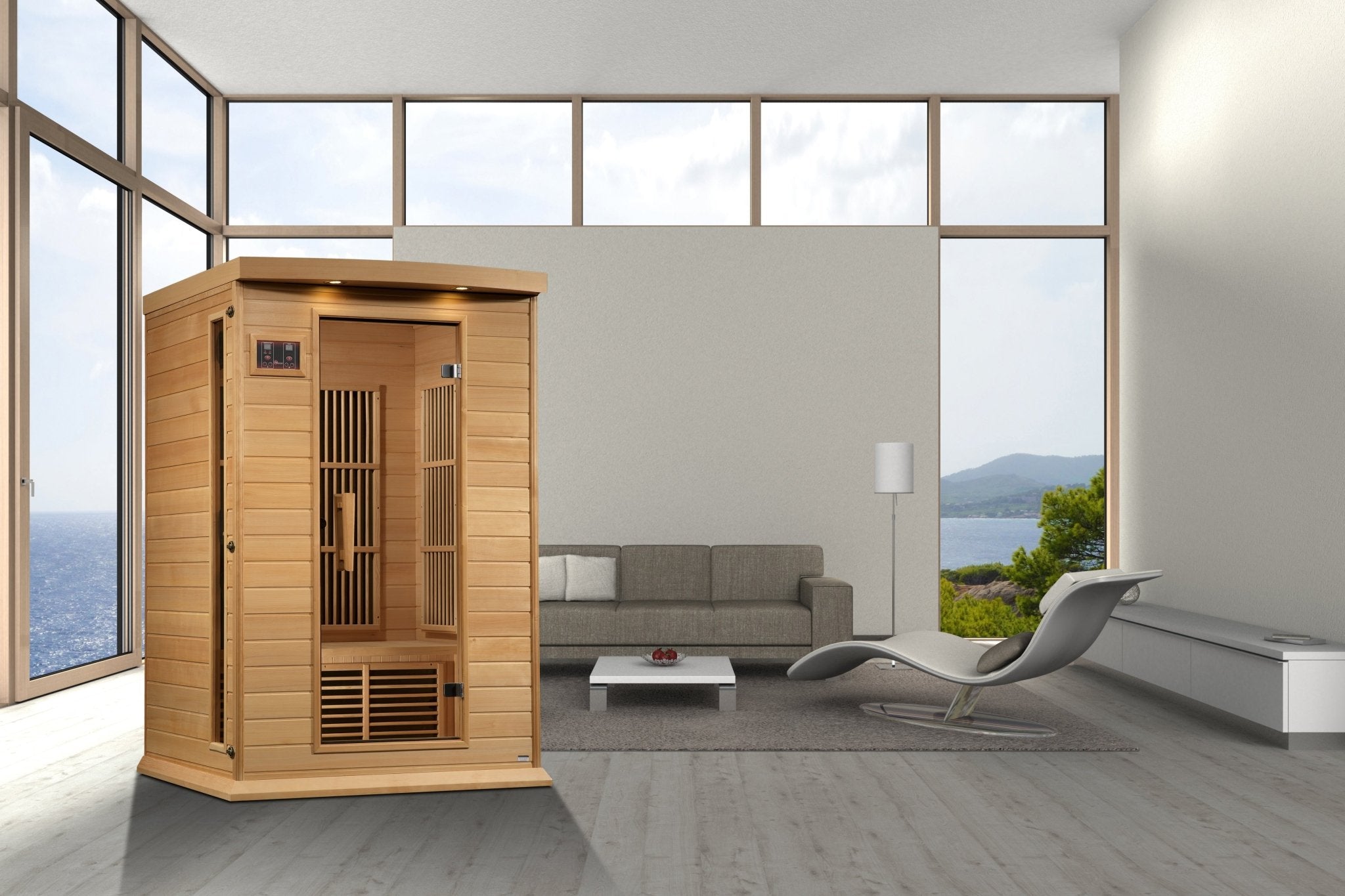 Maxxus 2 - Person Low EMF FAR Infrared Sauna - Canadian Hemlock (MX - K206 - 01) - Infrared Saunas - Maxxus