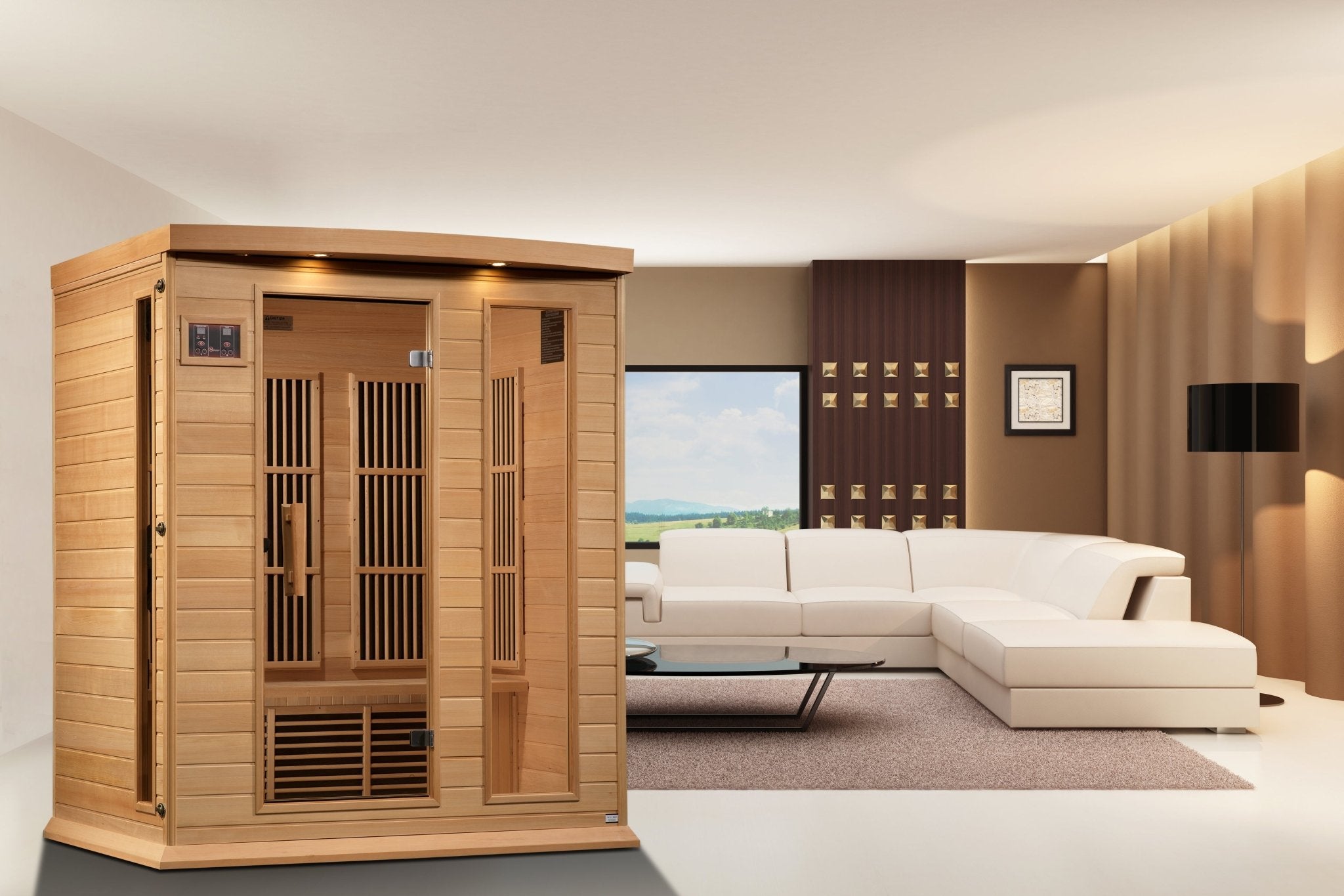Maxxus 3 - Person Low EMF FAR Infrared Sauna - Canadian Hemlock (MX - K306 - 01) - Infrared Saunas - Maxxus