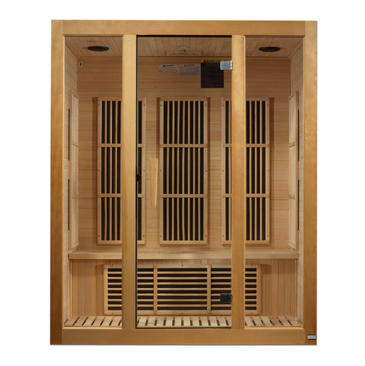 Maxxus Bellevue 3 - Person Low EMF FAR Infrared Sauna - Canadian Hemlock (MX - J306 - 01) - Infrared Saunas - Maxxus