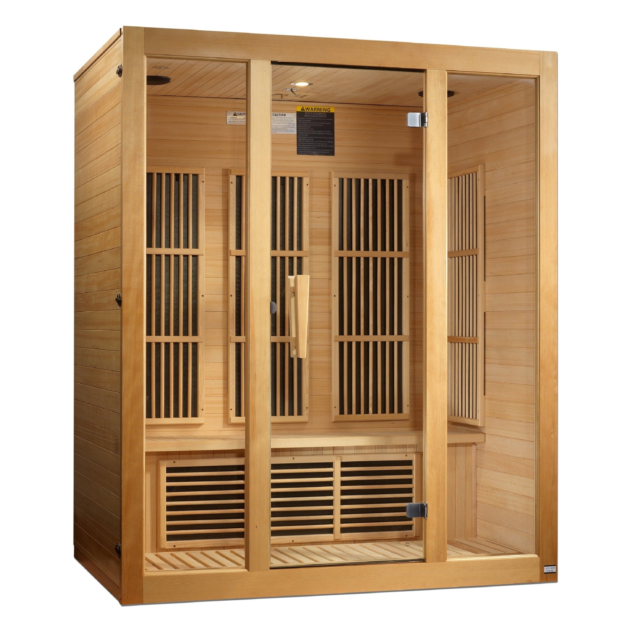Maxxus Bellevue 3 - Person Low EMF FAR Infrared Sauna - Canadian Hemlock (MX - J306 - 01) - Infrared Saunas - Maxxus