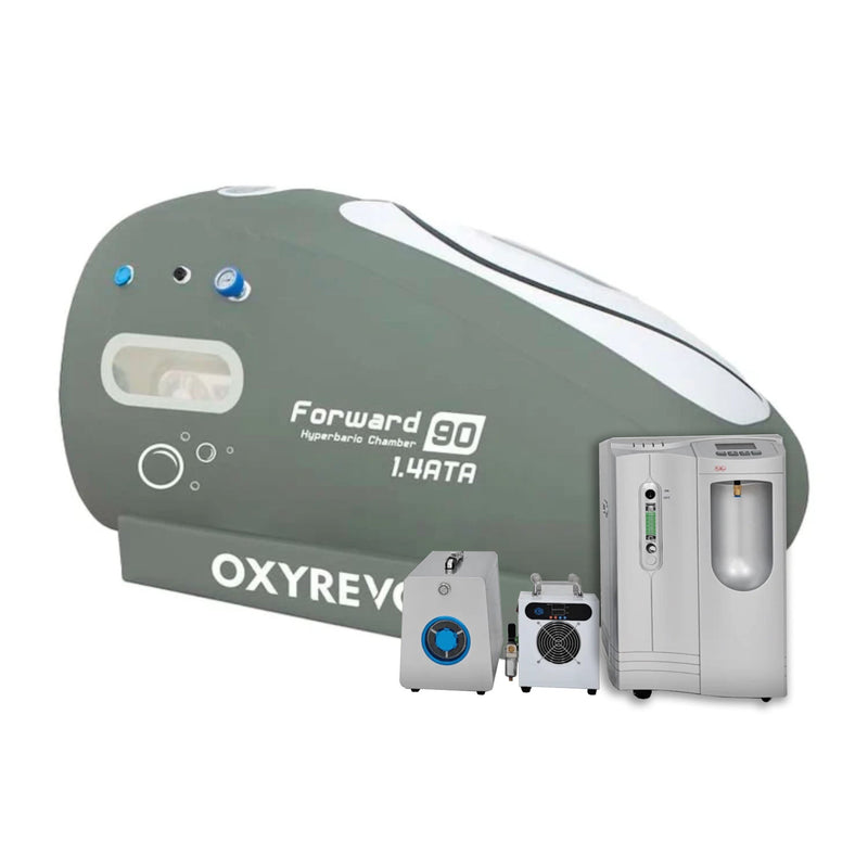 OxyRevo Forward90 1.4 to 1.5 ATA Portable Sitting Hyperbaric Chamber - hyperbaric chambers - Oxyrevo