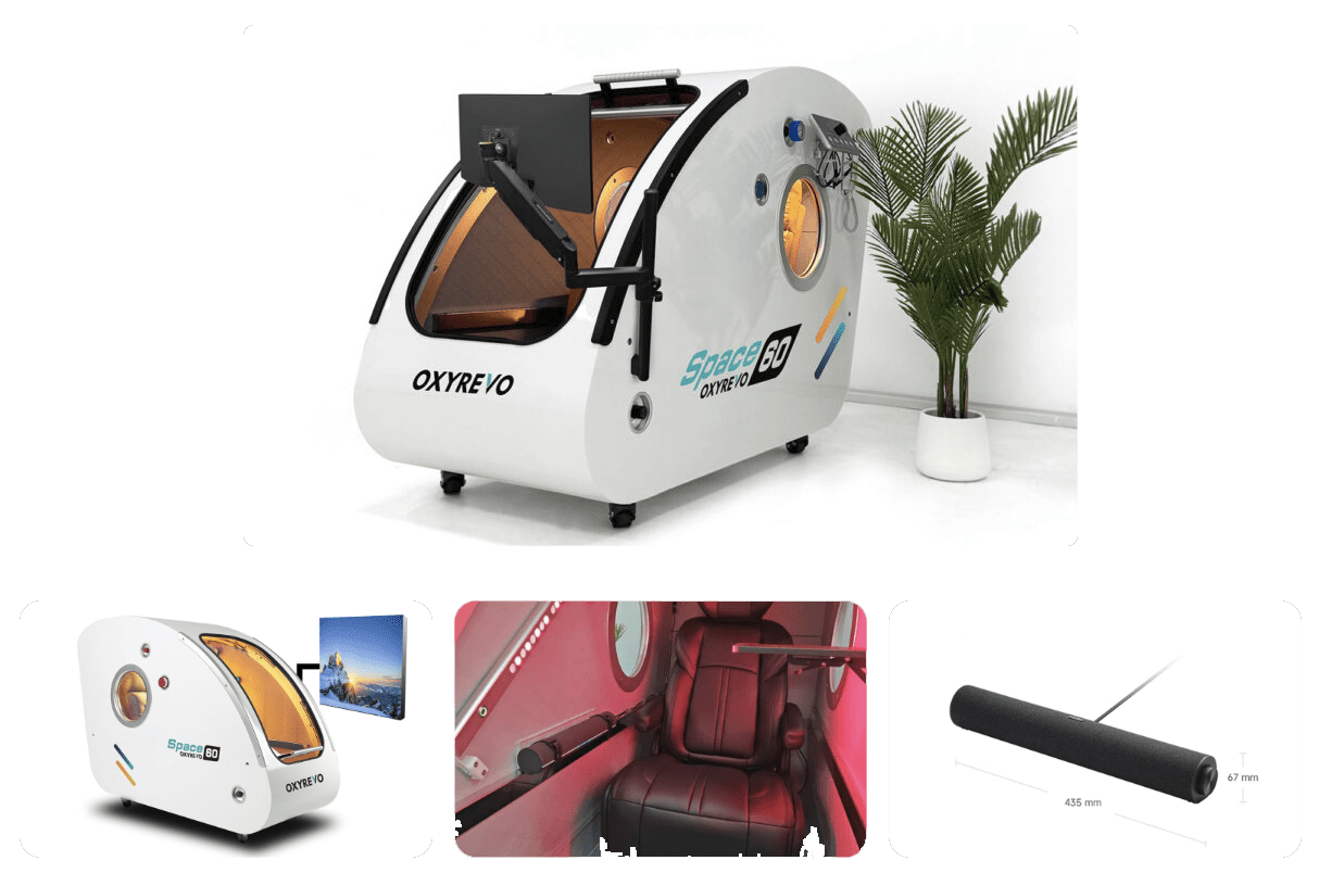 OxyRevo Space60 Hard Sitting Hyperbaric Chamber-hyperbaric chambers-Oxyrevo