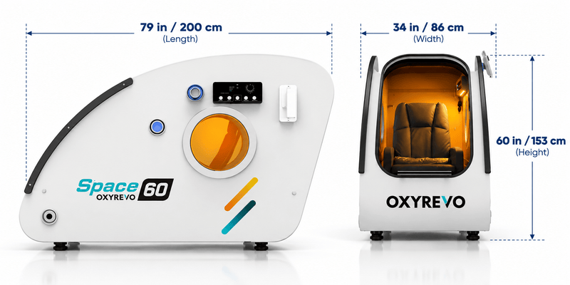 OxyRevo Space60 Hard Sitting Hyperbaric Chamber-hyperbaric chambers-Oxyrevo