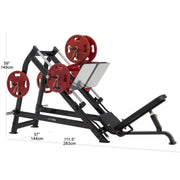 Steelflex Plate Loaded Decline Leg Press - Strength Machines - Steelflex