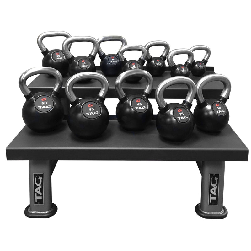 TAG 12 Rubber Kettlebell Set - Free Weights - TAG Fitness