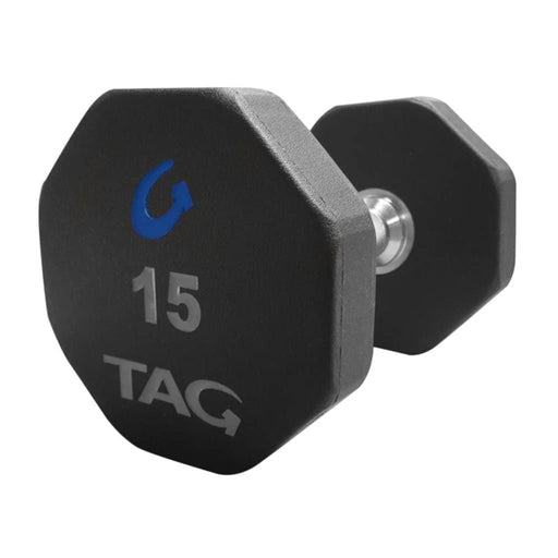TAG 8 - sided Virgin Rubber Dumbbells (Sets) - Free Weights - TAG Fitness