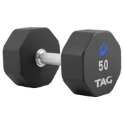 TAG 8 - sided Virgin Rubber Dumbbells (Sets) - Free Weights - TAG Fitness