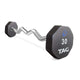 TAG 8 Sided Virgin Rubber Fixed Barbell with EZ Curl Handle (Complete Set) - Free Weights - TAG Fitness