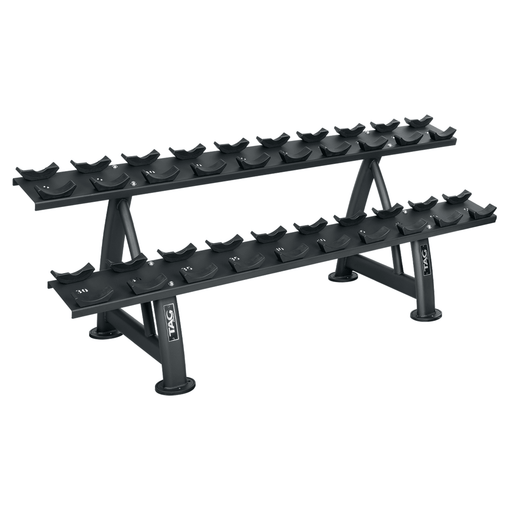 TAG Fitness 2-Tier Saddle Dumbbell Rack-Accessories-TAG Fitness