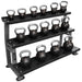 TAG Fitness 3 - Tier Kettlebell Rack - Accessories - TAG Fitness