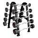 TAG Fitness Fixed Urethane Barbell Set & Rack - Free Weights - TAG Fitness