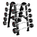 TAG Fitness Fixed Urethane Barbell Set & Rack - Free Weights - TAG Fitness