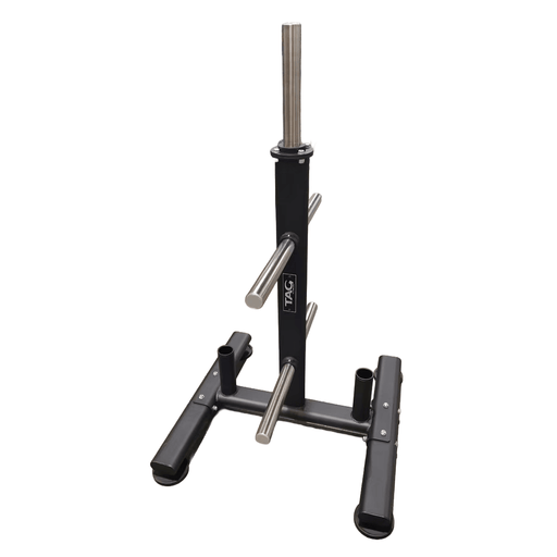 TAG Fitness Olympic Plate Tree with Bar Holder-Accessories-TAG Fitness