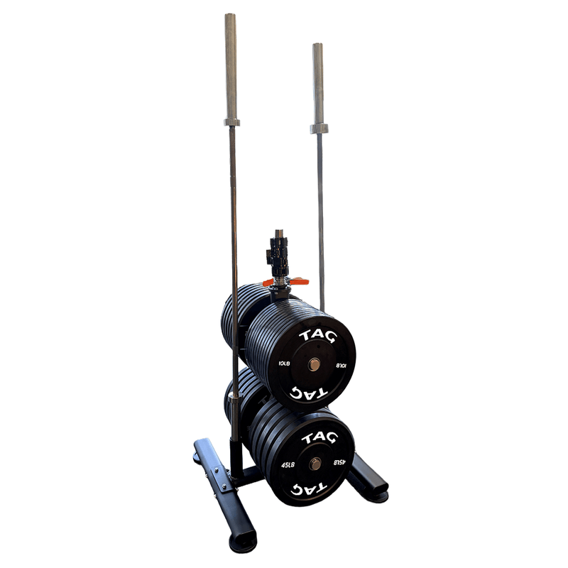 TAG Fitness Olympic Plate Tree with Bar Holder-Accessories-TAG Fitness