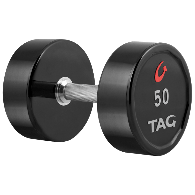 TAG Fitness Round Urethane Dumbbells - Free Weights - TAG Fitness