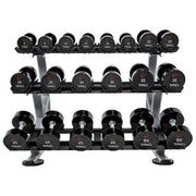 TAG Fitness Urethane Dumbbells & Rack (5 - 50 lbs) - Free Weights - TAG Fitness