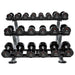 TAG Fitness Urethane Dumbbells & Rack (5 - 50 lbs) - Free Weights - TAG Fitness