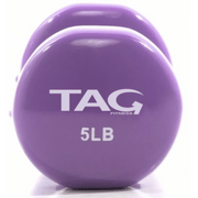 TAG Fitness Vinyl Coated Beauty Bell Dumbbell (Complete Set) - Free Weights - TAG Fitness