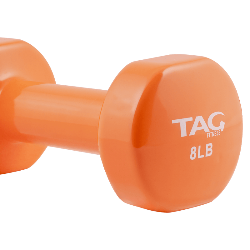 TAG Fitness Vinyl Coated Beauty Bell Dumbbell (Complete Set) - Free Weights - TAG Fitness
