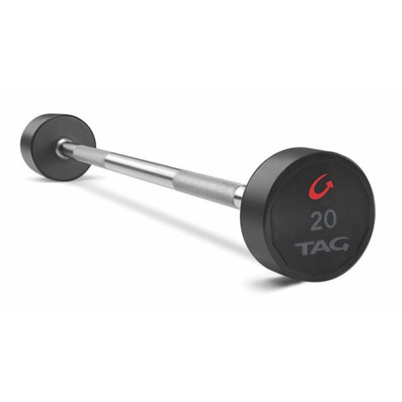 TAG Ultrathane® Fixed Barbell with Straight Handle (Complete Set) - Free Weights - TAG Fitness