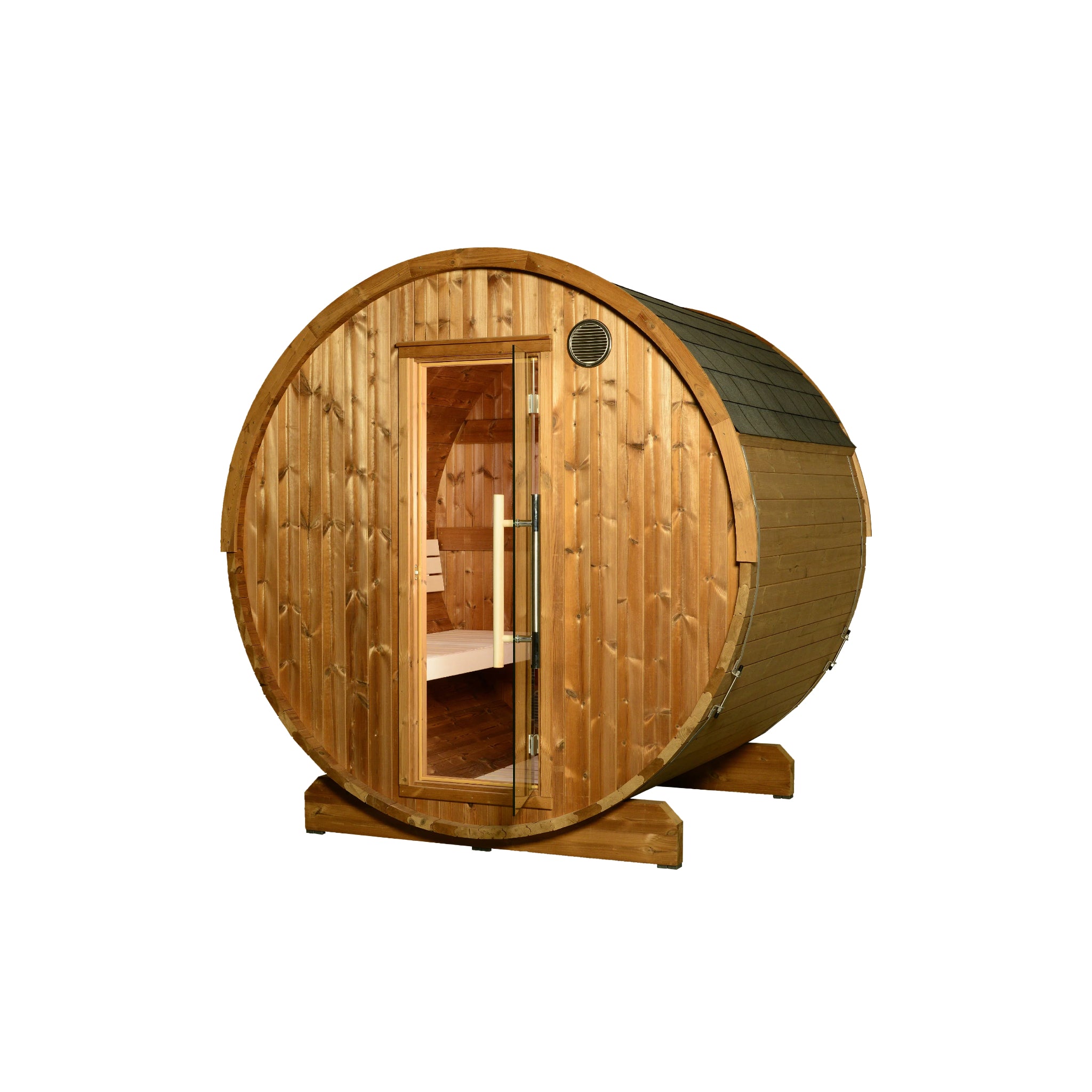 ThermaSol Kuuma V2 - Nordic Pine, 4 - 6 Person, Outdoor Barrel Sauna - Saunas - ThermaSol