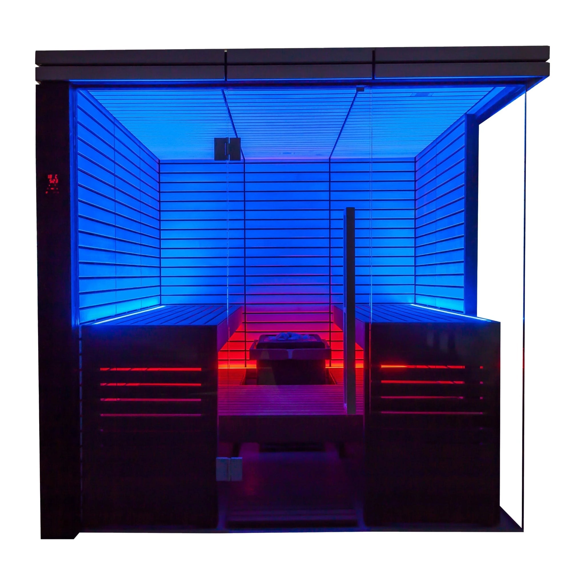 ThermaSol Lindea View - Thermo - Lime Wood, 2 - 6 Person, Indoor Sauna - Saunas - ThermaSol