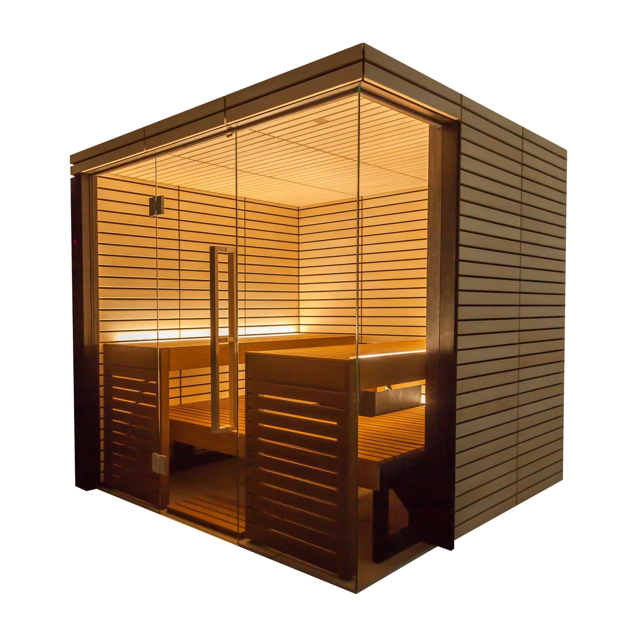 ThermaSol Lindea View - Thermo - Lime Wood, 2 - 6 Person, Indoor Sauna - Saunas - ThermaSol