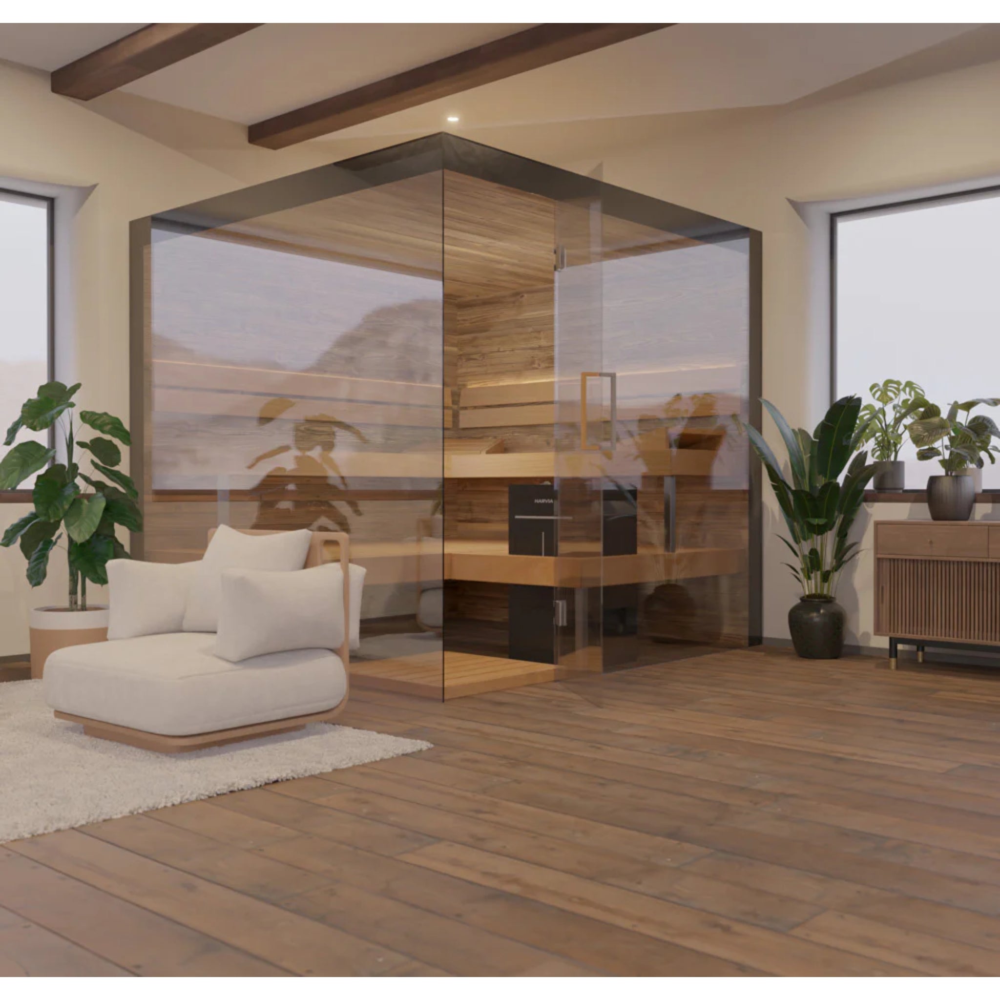 ThermaSol Lumaria - Glass, Indoor Sauna - Saunas - ThermaSol