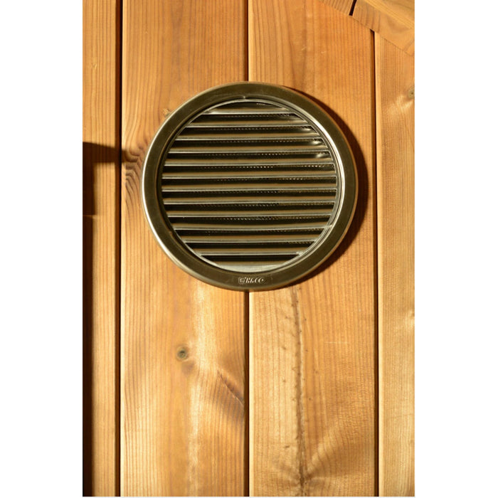ThermaSol Magnus - Nordic Pine, 4 - 6 Person, Outdoor Canopy Barrel Sauna - Saunas - ThermaSol