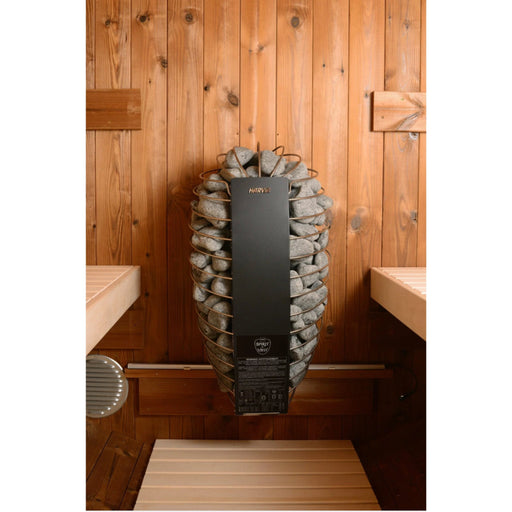 ThermaSol Magnus - Nordic Pine, 4 - 6 Person, Outdoor Canopy Barrel Sauna - Saunas - ThermaSol