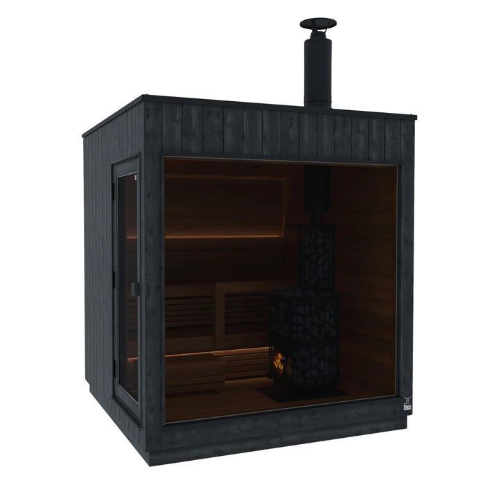 ThermaSol Nordic Misty - Dark Nordic Spruce, Outdoor Sauna - Saunas - ThermaSol