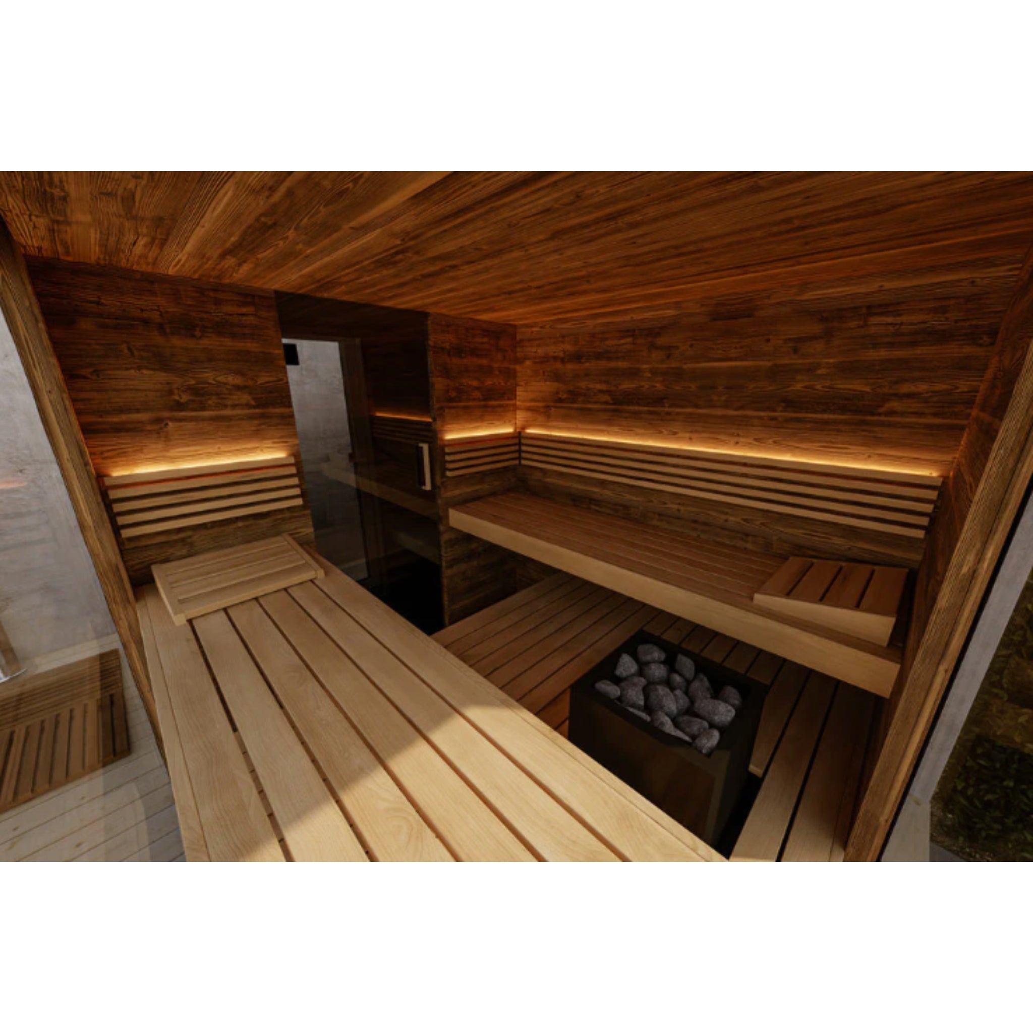 ThermaSol Ombra - Lapacho Wood, 4 - 6 Person, Outdoor Sauna - Saunas - ThermaSol