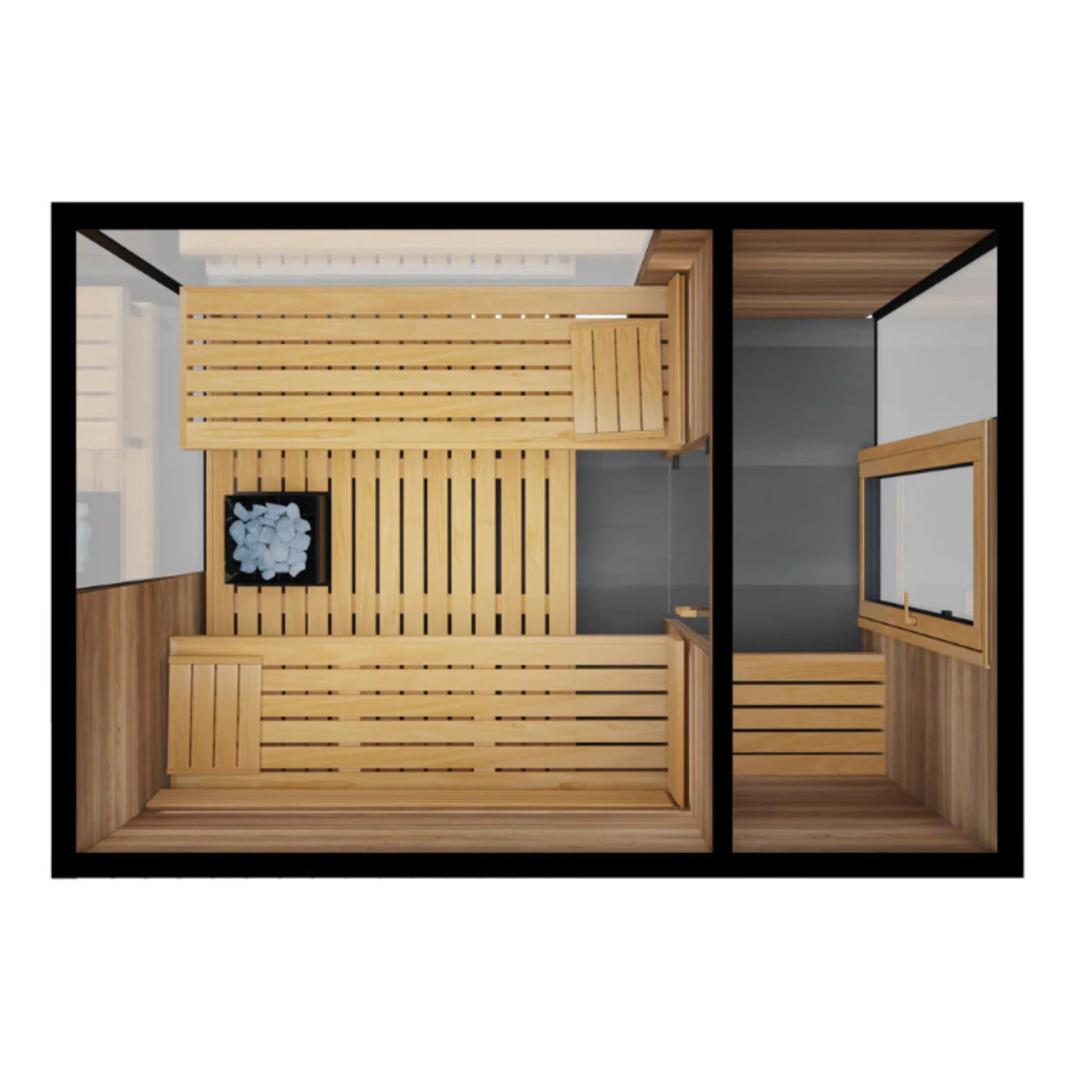 ThermaSol Ombra - Lapacho Wood, 4 - 6 Person, Outdoor Sauna - Saunas - ThermaSol