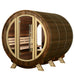 ThermaSol Phoenix - Popular, Onyx Stainless Steel, 4 - 6 Person, Barrel Sauna - Saunas - ThermaSol