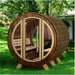 ThermaSol Phoenix - Popular, Onyx Stainless Steel, 4 - 6 Person, Barrel Sauna - Saunas - ThermaSol