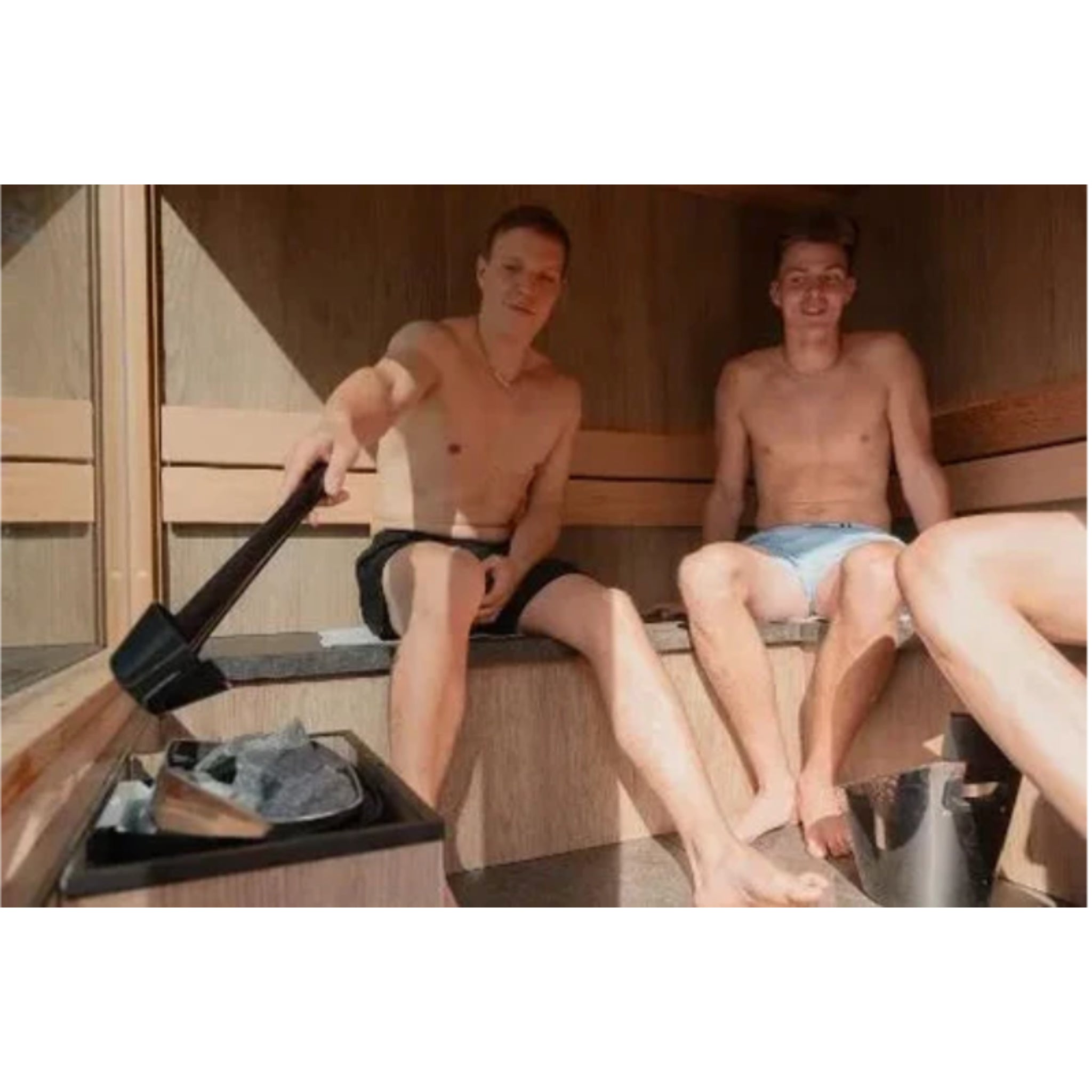 ThermaSol Solaris - Tile Oak, Solar - Powered Outdoor Sauna - Saunas - ThermaSol