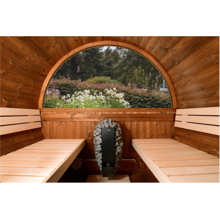 ThermaSol Takoa - Nordic Pine, 4 - 6 Person, Outdoor Barrel Sauna - Saunas - ThermaSol